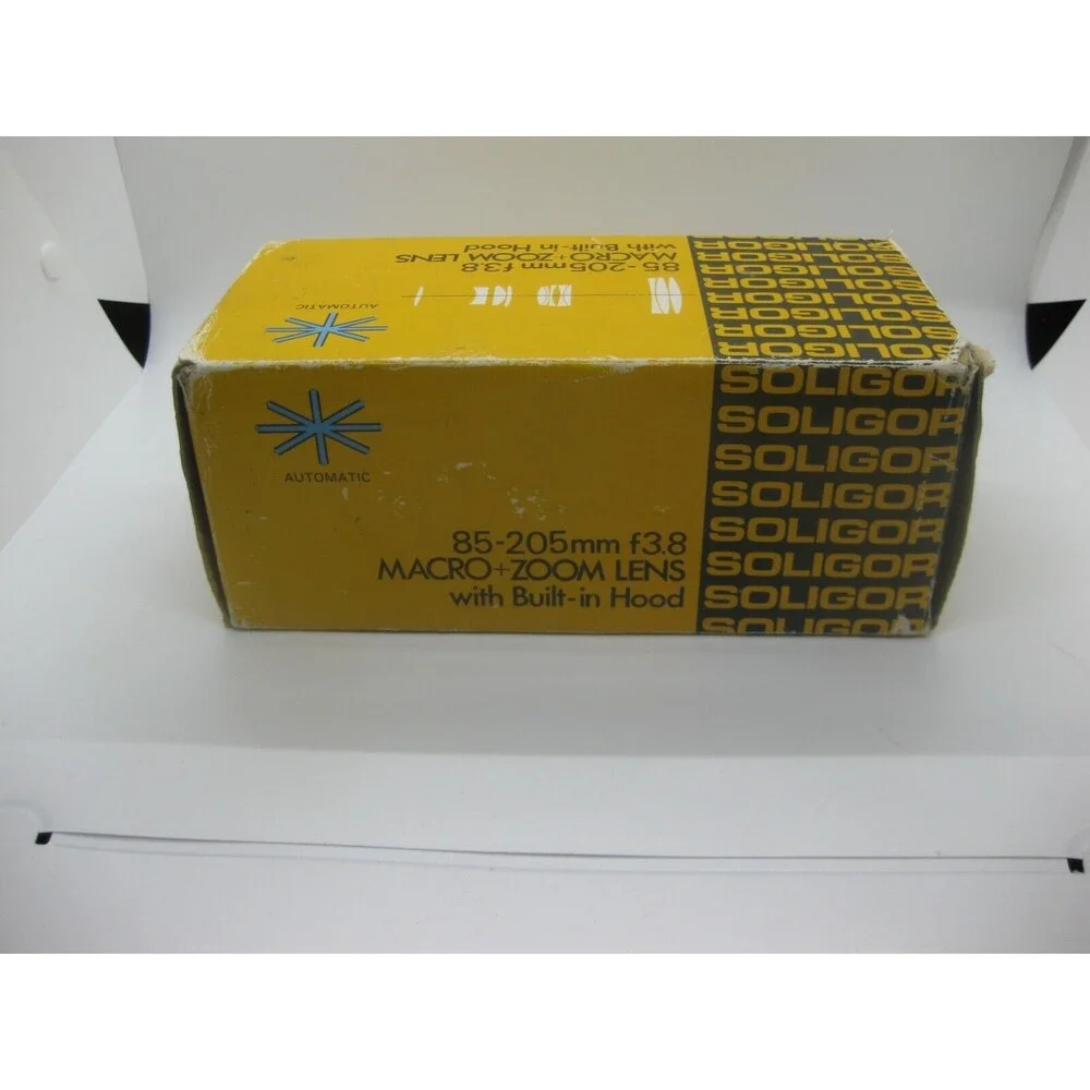 Vintage Soligor MC Macro Zoom 85-205mm Lens f3.8 No.3775036 62mm Fits Minolta-MD